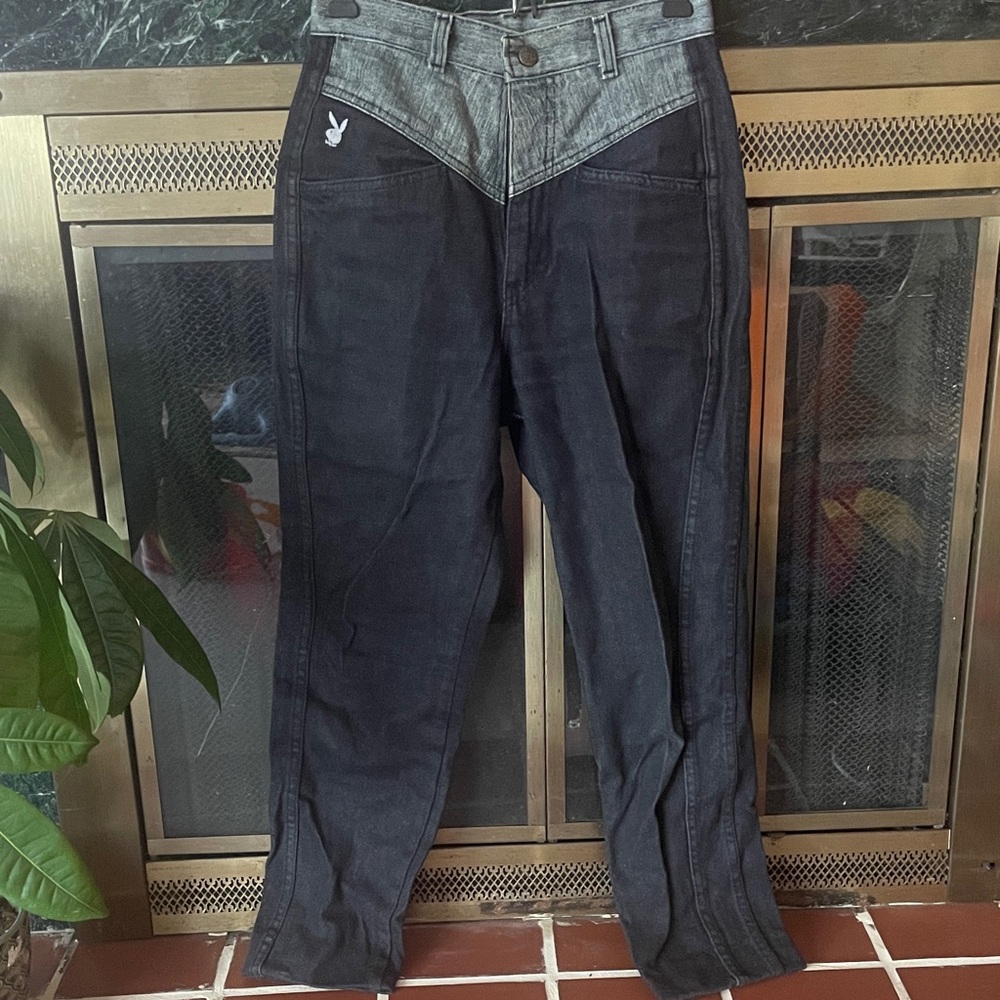 RARE VINTAGE Playmate Playboy Vintage Black Jeans